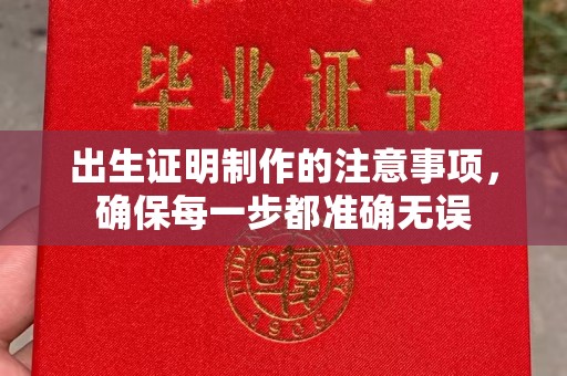 大渡口出生证明制作的注意事项，确保每一步都准确无误